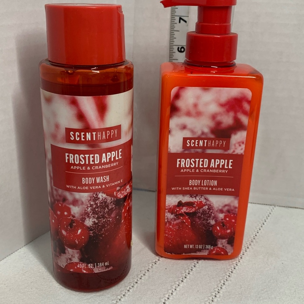 Body wash and lotion with aloe vitamin E Frosted apple apple and cranberry 13oz